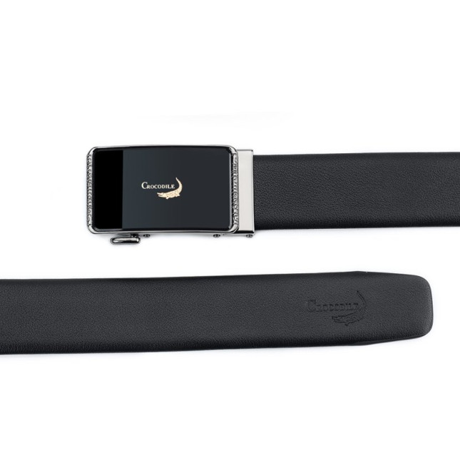 Crocodile Classic Leather Belt – Black CCODT507J01120